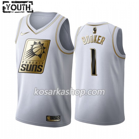 Dres Phoenix Suns Devin Booker 1 Nike 2019-20 Bijela Golden Edition Swingman - Dječji